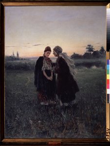 Mutter und Tochter von Vladimir Egorovic Makovsky