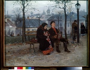 Auf dem Boulevard von Vladimir Egorovic Makovsky