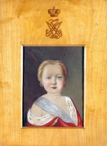 Porträt von Alexander I. als Kind von Vladimir Ivanovich Hau