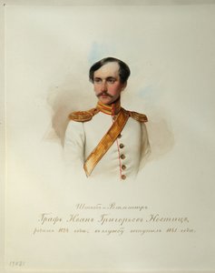 Porträt von Graf Iwan Grigorjewitsch von Nostitz (1824-1905)