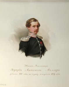 Porträt von Eduard Antonovich Moller (1846-1849) von Vladimir Ivanovich Hau