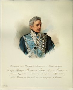 Porträt von General Graf Peter Petrovich von der Pahlen (1777-1864) von Vladimir Ivanovich Hau