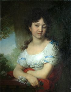 Porträt der Gräfin Maria Alexejewna Orlova-Denisova, 1801 von Vladimir Lukich Borovikovsky