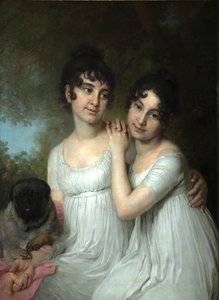 Porträt der Gräfinnen E.A. und A.A. Kurakin, 1802 von Vladimir Lukich Borovikovsky
