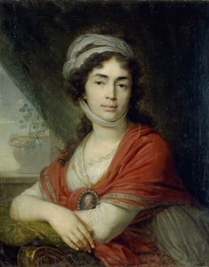 Porträt von Maria Marfa Dmitrievna Dunina, geb. Norova, 1799