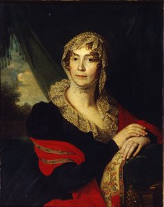 Porträt von Prinzessin Natalia Alexandrovna von Buxhoeveden 1758-1808, geb. Alexeyeva, 1790er Jahre von Vladimir Lukich Borovikovsky