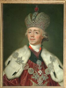 Porträt des Kaisers Paul I. von Russland 1754-1801, 1799-1800