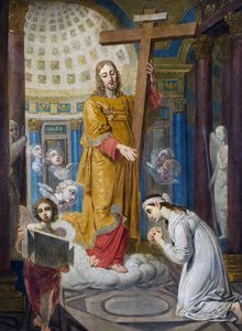 Die Erscheinung Christi mit dem Kreuz an Ekaterina Filippovna Tatarinova - Vladimir Lukich Borovikovsky