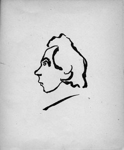 Porträt des Dichters Velimir Khlebnikov 1885-1922, 1913