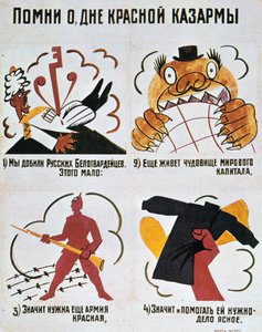 Erinnere dich an den Tag der Roten Armee, Okna Rosta, 1920