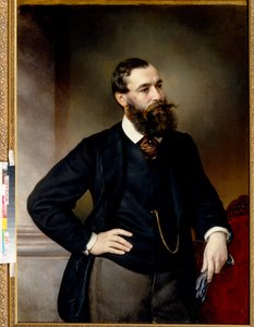 Porträt des Juristen und Philosophen Boris Nikolajewitsch Tschitscherin von Vladimir Ossipovitch Sherwood