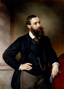 Porträt des Juristen und politischen Philosophen Boris Nikolajewitsch Tschitscherin, Ende des 19. Jahrhunderts von Vladimir Ossipovitch Sherwood