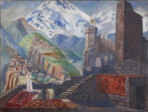 Bühnenbild für die Oper Béla von A. Alexandrov, 1946 von Vladimir Vladimirovich Dmitriyev