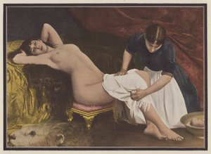 Frau steigt aus dem Bett von Vlaho Bukovac