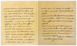 Brief von Francois Marie Arouet de Voltaire an George Keat, 16. Januar 1760 von Voltaire