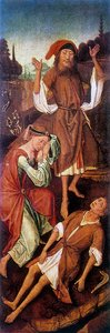 Adam und Eva weinen über den Körper von Abel, um 1440-1495 von Vrancke van der Stockt