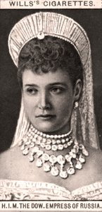 Ihre Majestät, die Witwe Kaiserin von Russland, 1908 von WD and HO Wills