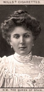 Ihre Majestät die Königin von Spanien, 1908 von WD and HO Wills
