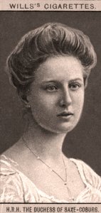 Ihre Königliche Hoheit die Herzogin von Sachsen-Coburg, 1908 von WD and HO Wills