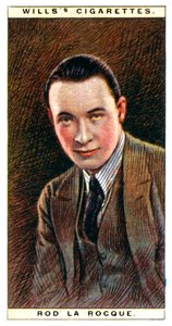Rod la Rocque 1896-1969, amerikanischer Schauspieler, 1928 von WD and HO Wills