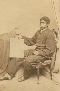 Carte-de-visite von Thomas Wiggins, auch bekannt als Blind Tom, ca. 1870 von WL Germon