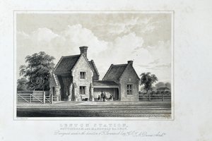 Lenton Station, Nottingham und Mansfield Railway, um 1848