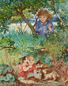 Verstecken spielen, ca. 1880