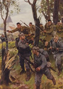 Die Seaforth Highlanders schlagen den Feind in die Flucht von W.R.S. (after) Stott