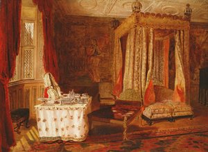 Innenraum eines Schlafzimmers in Knole, Kent