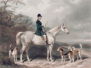 Mr. William Long auf Bertha, graviert von E. Hacker, 1849 von W. Barraud
