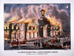 Royal Exchange 2. Brand, London von W Clerk