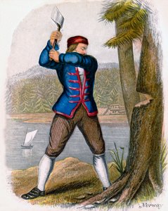 Norwegischer Holzfäller, 1809