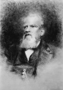 Porträt von Alberto Mazzucato (1813-1877), italienischer Komponist, Radierung von John Ward Dunsmore