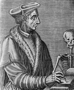 Porträt von Jean Francois Fernel (1497-1558), französischer Arzt, Astronom und Mathematiker, Gravur von Nicolas II de Larmessin (ca. 1638-1694)