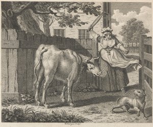 Die Köchin, der Drehspieß und der Ochse von W. Grainger