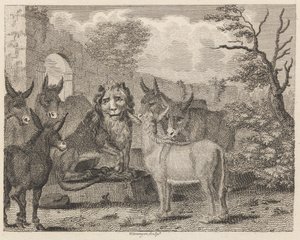 Der Löwe und das Junge
