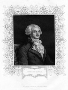 Maximilien Robespierre, einer der Führer der Französischen Revolution, 19. Jahrhundert von W H Moll