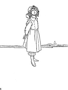 Und Karen war sehr ordentlich gekleidet, um 1930