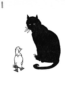 Und die Katze sagte, kannst du schnurren, um 1930 von William Heath Robinson