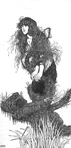 Er war es, der sie herunterzog, um 1930 von William Heath Robinson