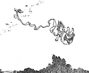Oh, wie erschrocken war die arme Tommelise!, ca. 1930 von William Heath Robinson