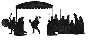 So ging der Kaiser nun unter seinem hohen Baldachin von William Heath Robinson