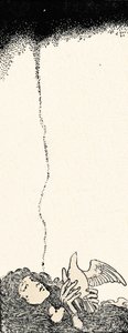 Es war ein kleiner Vogel, der mit den Flügeln schlug, um 1930 von William Heath Robinson