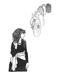 Sie trugen den Spiegel von Ort zu Ort, ca. 1930 von William Heath Robinson