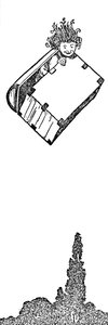 Hoch flog der Koffer, ca. 1930 von William Heath Robinson