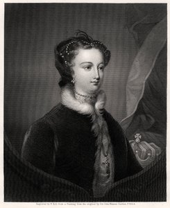 Maria Stuart, Königin der Schotten, 19. Jahrhundert von W. Holl