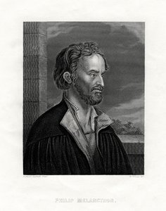Philipp Melanchthon deutscher Theologe und Schriftsteller der protestantischen Reformation, 19. Jahrhundert von W. Holl