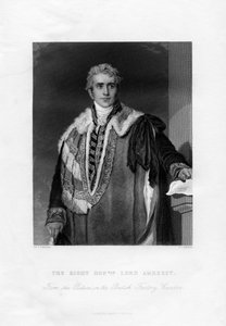 William Pitt Amherst, 1. Earl Amherst, Generalgouverneur von Indien