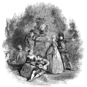 Szene aus Watteau von W. J. Linton