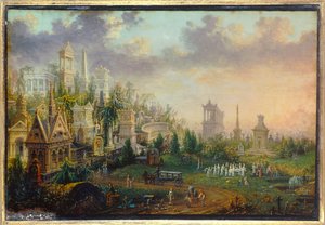 Der Friedhof Père Lachaise in Paris von W. Lebelle